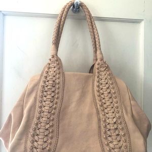 New Omg Wearable Art Stunning Hand Woven Handcrafted satchel in Butter Leather